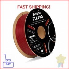 ELEGOO PLA PRO Filament 1.75mm Burgundy Red 1KG, 30-250mm/s Printing Speed Impro