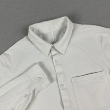Lululemon Shirt Mens M white Commission Button Up Long Sleeve Casual