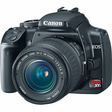 Canon EOS Rebel Digital Rebel XTi 10.1MP DSLR w/ EF-S 18-55mm Black strap