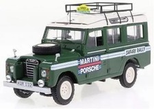 1/43 scale Land Rover Series II 109 1978 Safari Rally Martini Porsche with roof