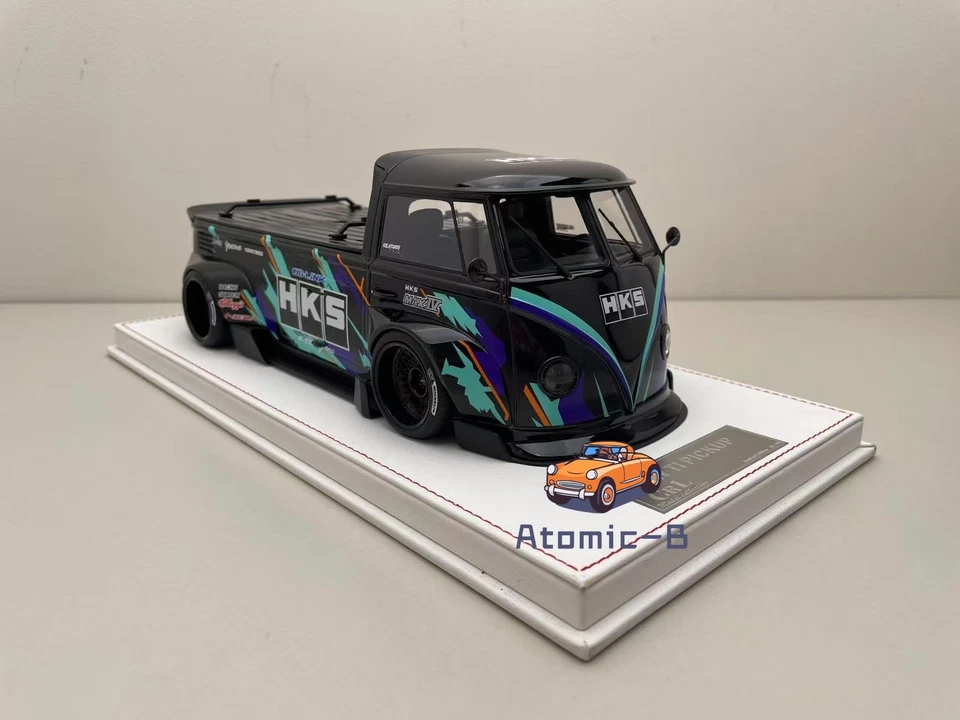 CRL 1:18 VW T1 pick up HKS lackiert Harz unopnable seltenes Automodell - Bild 1 von 4