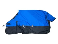 Dura-Tech Turnout Sheet - Blue/Black - 72 - USED