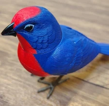 Garden Party Bird with Sound Singing Chirping Motion Activated Bluebird Songbird