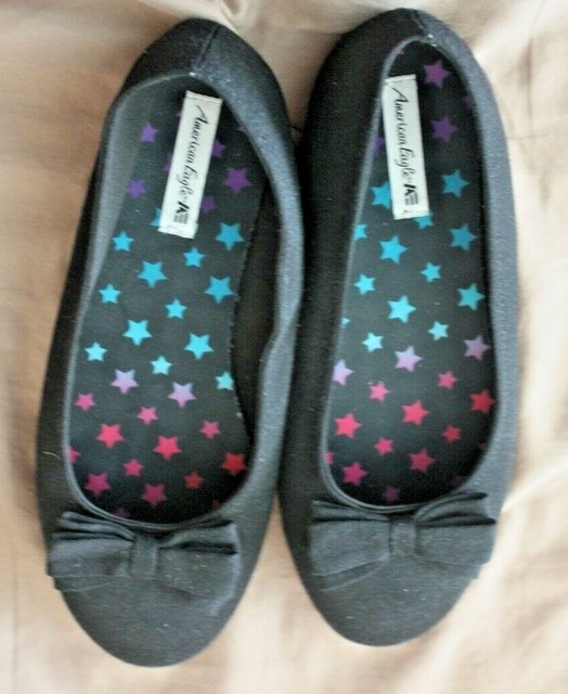 american eagle black flats