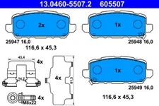 ATE 13.0460-5507.2 brake pad set, disc brake for Honda