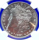 1881-S  Morgan 90% Silver Dollar NGC MS-65 Beautiful Blast White  Sharp Strike