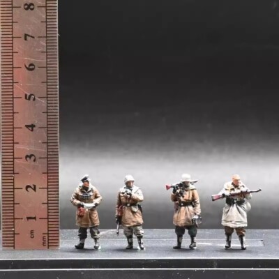 SanRong 1/72 German Winter 4-Persons Group B Artefact 72358B Modell Ornament