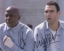 VINNIE JONES and VAS BLACKWOOD - Mean Machine GENUINE SIGNED AUTOGRAPHS
