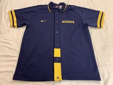Nike University of Michigan Wolverines basketball warmup shooting shirt Large    