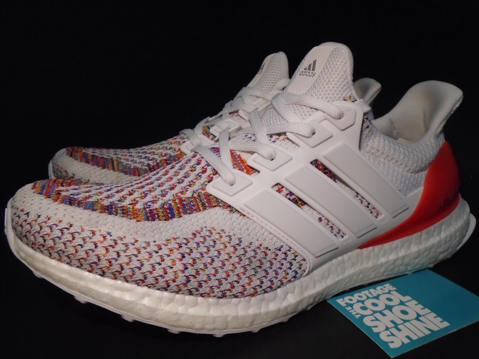 2018 ADIDAS ULTRA BOOST M 2.0 MULTI-COLOR WHITE RED NMD R1 BB3911 13 image 6