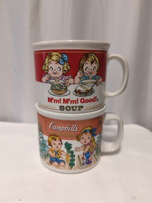 1993/1989 Campbell's Soup ''M'm! M'm! Good!'' Westwood 14oz Ceramic Coffee Mug's