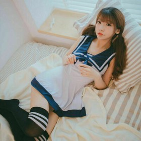 School Japanese Sailor Suit Sexy Lingeries Sleepwear JK Uniform Cosplay Costume