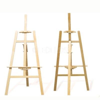 Cavalletto Da Studio In Legno Di Pino Ad A – 150 Cm, Pieghevole E Regolabile Per Pittura E Mostre - 2