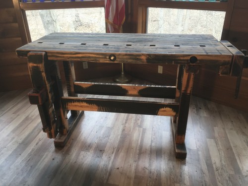 VINTAGE CARPENTER WORKBENCH BUILT FOR 