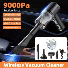 Handheld Car Vacuum Cordless 9000PA, 2 in 1 Handheld Vacuum Cleaner Air Duster