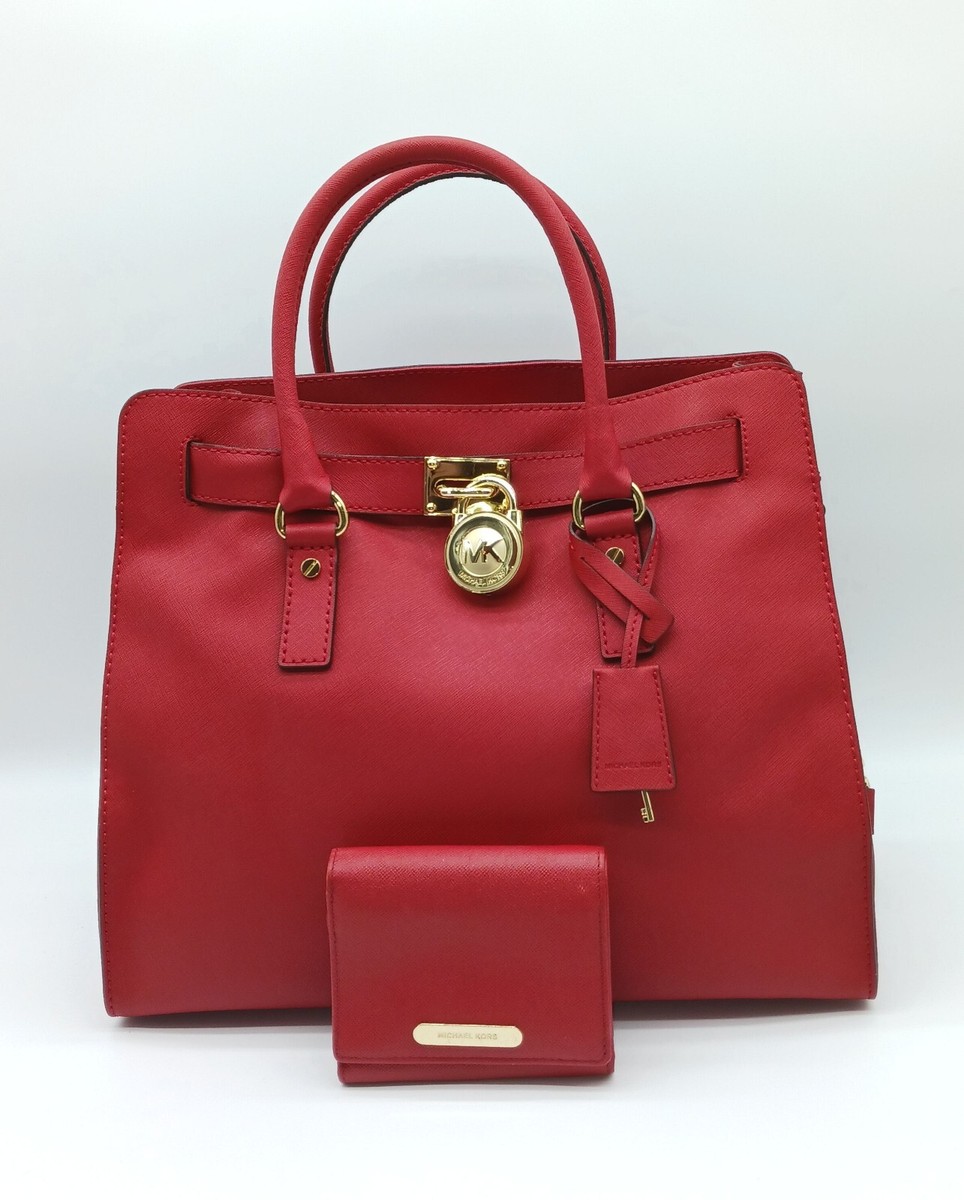 Michael Kors Red Saffiano Leather Michael Kors MK Flex Red Saffiano Leather | Mercari main image 4