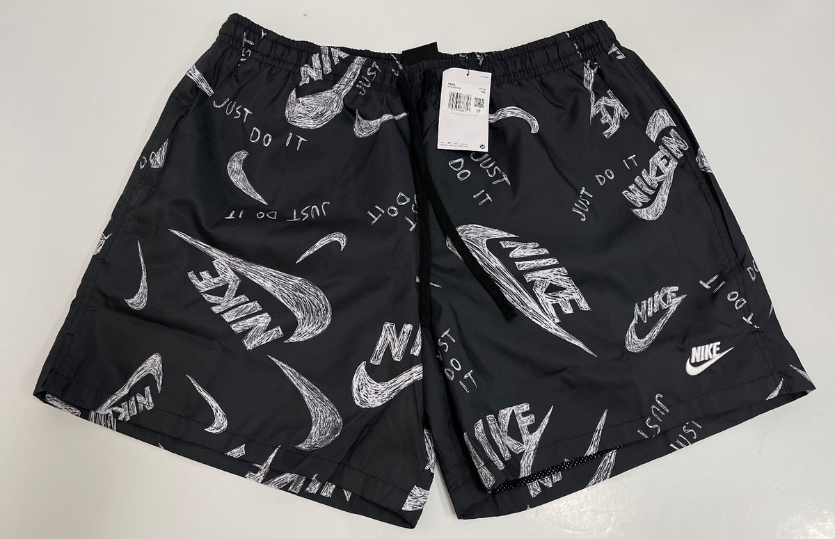 Men's Nike Sportswear Just Do It All Over Print Shorts Size Men's Nike Sportswear Just Do It All Over Print Shorts Size