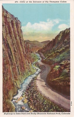 Rocky Mountain National Park, COLORADO - Highway to Esters Park - 1938