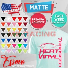 Matte Heat Transfer Vinyl HTV Sheets T-Shirt 20" Wide Roll Iron On / Heat Press