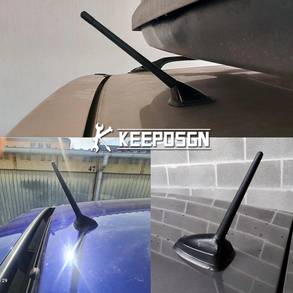 Short 7" Car Antenna Mast Rod Roof AM/FM Radio Signal For MITSUBISHI MIRAGE 2015 - Image 2 of 4