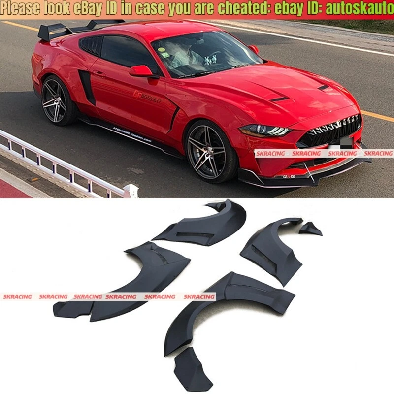 For Ford Mustang 15 20 GT500 Fender Flares Wide Body Kit Wheel