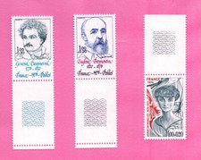FRANCE - 1976 - YT 1896/98**MNH - BdF - PERSONNAGES CELEBRES - COTE 3€