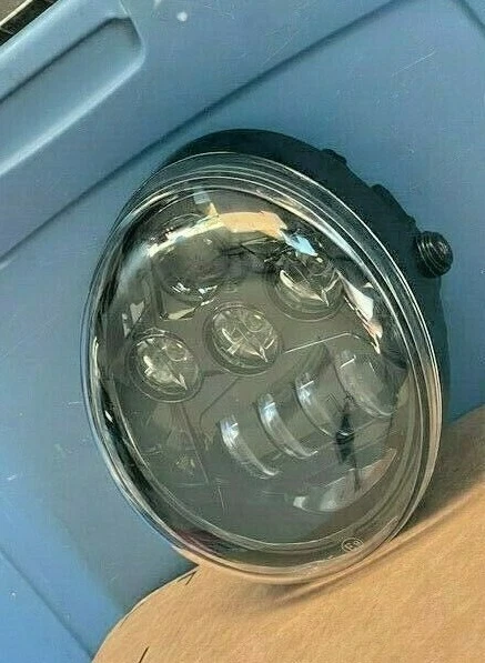 Protector de faros LED negro apto para Harley Davidson VRod V-Rod VRSCA VRSCF Foto 2 de 4