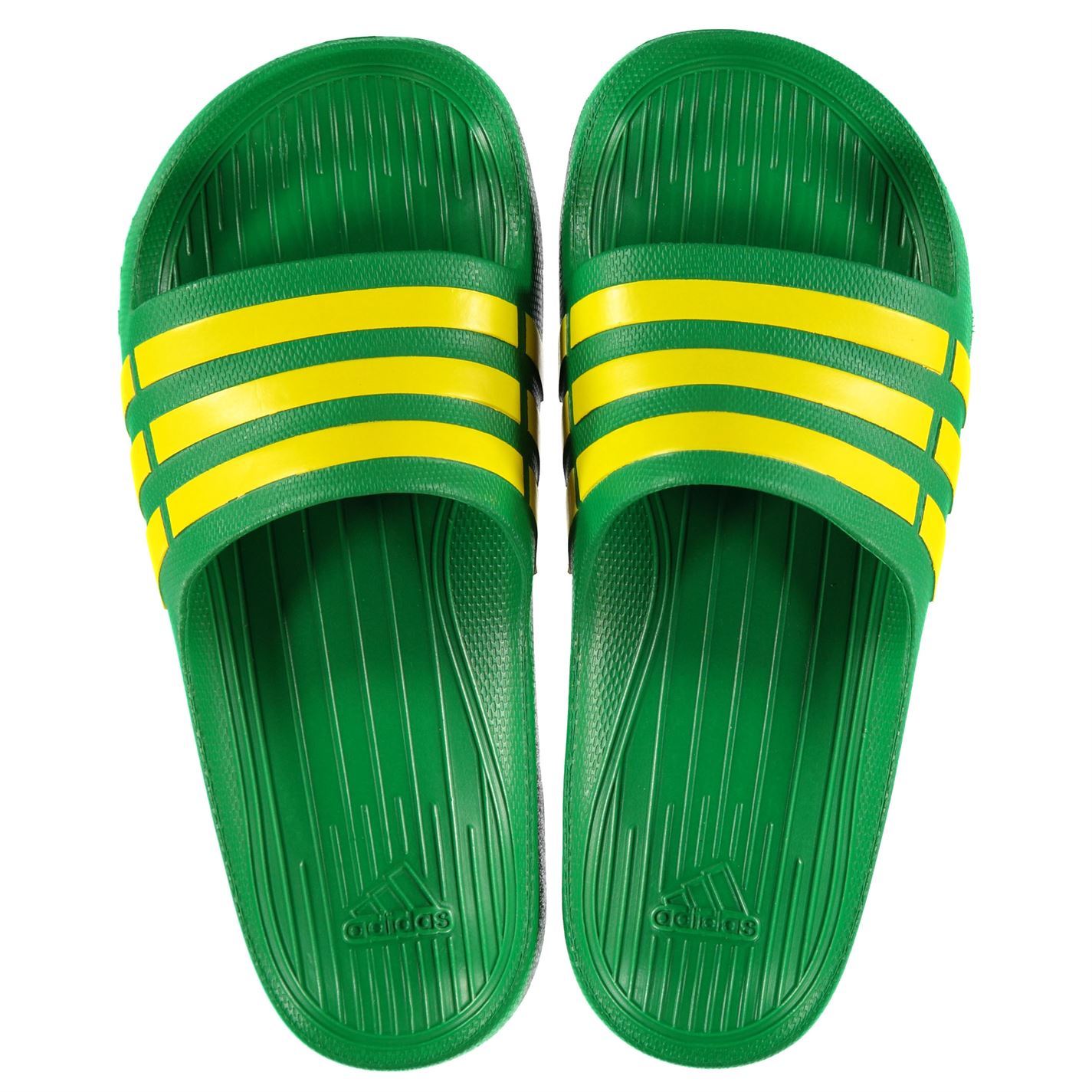 adidas green sliders