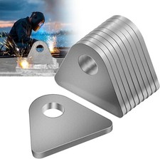 10 Pack Universal Weld on Tabs Flat Bottom Mount with a 1/2" Hole