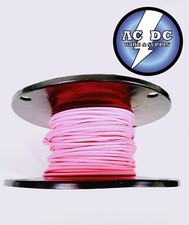AUTOMOTIVE WIRE 12 AWG HIGH TEMP TXL STRANDED COPPER WIRE PINK 100 FT REEL USA