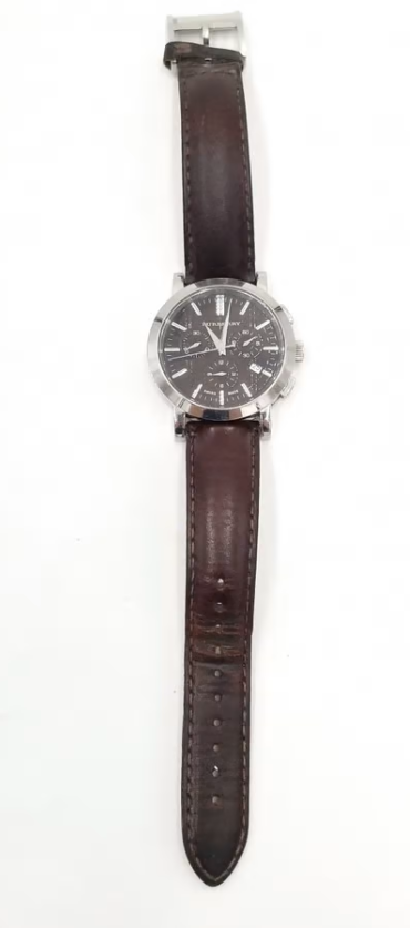 Burberry Men's BU1383 Chronograph Black Dial Calendar With