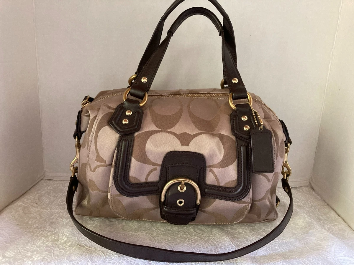 Coach F24741 Campbell Signature Satchel Brown Purse Doctor Bag with COA