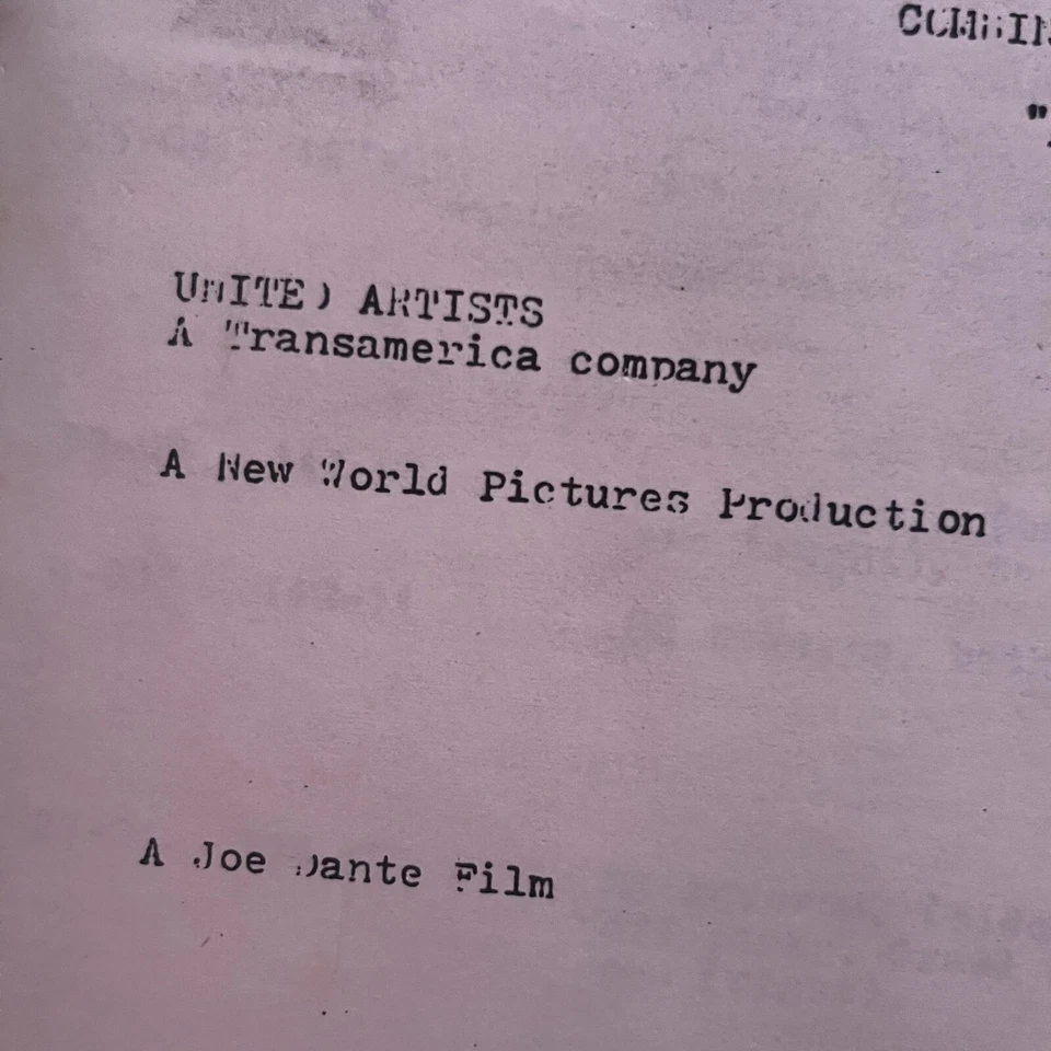 Piranha Roger Corman 1978 Original Continuity Scripts Joe Dante - Image 4 of 4