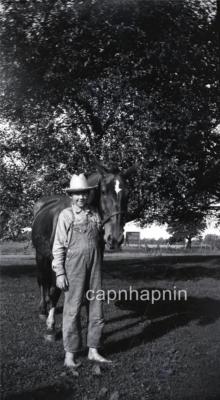farm 1940s style overalls