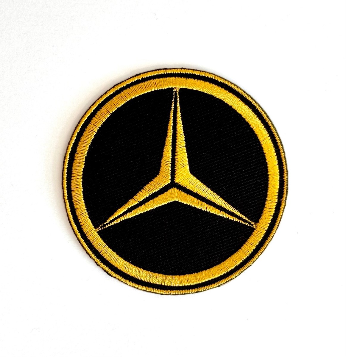 B*T様 つなぎ　刺繍　Mercedes-Benz West MERCEDES BENZ AMG SEW/IRON PATCH BADGE UNIFORM BLACK WHITE