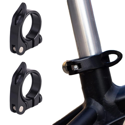 2pcs Fahrrad Sattelkloben 34,9 mm, Sattelklemme Schnellspanner Sattelstütze Satt
