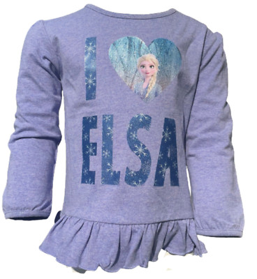 Frozen Eisprinzessin Elsa Glimmer Rüschen Gr. 92 Disney