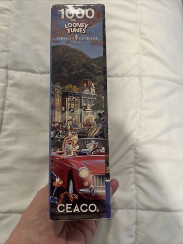 1,000 Piece Thomas Kinkade "Looney Tunes Puzzle " Ceaco 26.6"x 19" - Picture 7 of 12