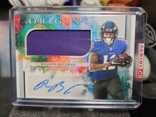 Rashod Bateman 2021 Origins Jumbo Patch RPA Ravens RC Auto