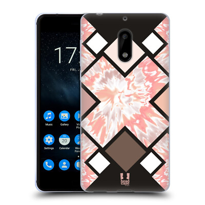 HEAD CASE DESIGNS BLACK & PINK SOFT GEL CASE FOR NOKIA PHONES 1