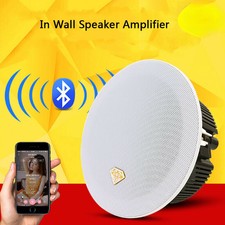 1x Active Ceiling Speaker Wireless Bluetooth Sound Home Bathroom Ceiling Speaker