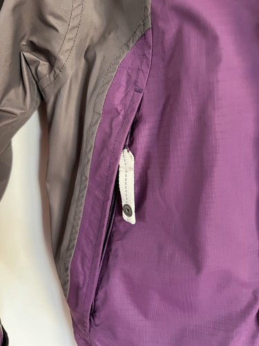 REI Co-op Girls Purple/Gray Billed Hood Nylon Jacket Windbreaker S 6/7 - Picture 5 of 7