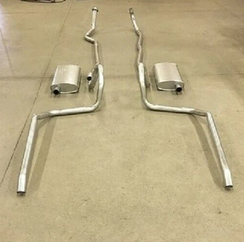 1967 CHEVY IMPALA BELAIR BISCAYNE DUAL EXHAUST ALUMINIZED 396 427 BIG BLOCK - Image 1 of 1