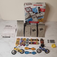 Tech Deck Starter Kit Ramp Set INCOMPLETE 1 Tech Board 6 Unbranded Bikes etc