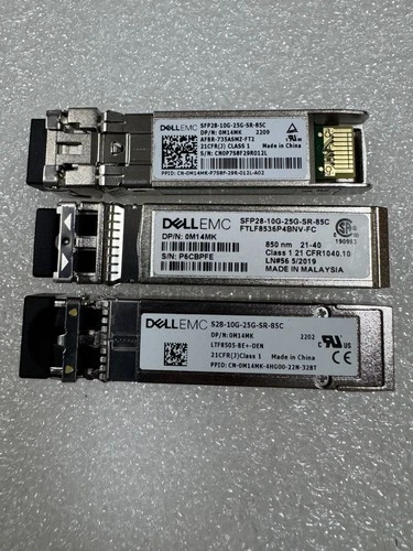 1pcs Dell EMC 25GbE SFP28 Duplex SR Transceiver M14MK 0M14MK S28-10G-25G-SR-85C