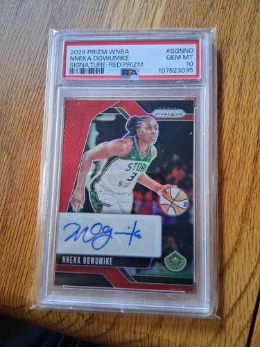 Nneka Ogwumike 2024 Panini WNBA Prizm Signatures Auto Red 56/99 #SG-NNO Storm