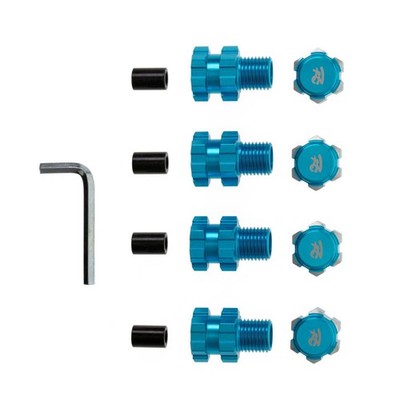 Blue Wheel Hex Hub Extension Connecter For Traxxas Maxx 1/10 RC Car Replacement