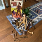 Vintage Marx Johnny West Action Figure 1965 W/ Accessories Gear Box 2062 Cowboy