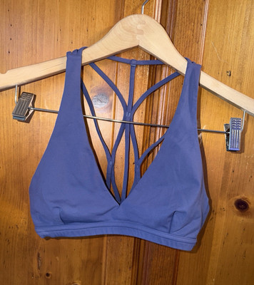 Lululemon Raise The Barre Bra Light Support B/C Cup Wild Strappy Racerback Yoga