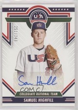 2022 Panini USA Baseball Stars & Stripes Blue Ink /349 Samuel Highfill Auto 7m3